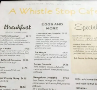 A Whistle Stop Cafe