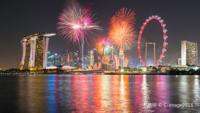 新加坡濱海灣花園+魚尾獅公園+新加坡摩天觀景輪+克拉碼頭一日