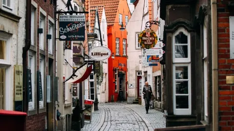 Schnoor attraction in Bremen
