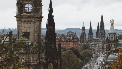 Calton Hill attraction in Edinburgh
