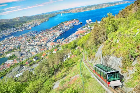 Mount Floyen and the Funicular