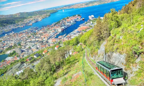 Mount Floyen and the Funicular