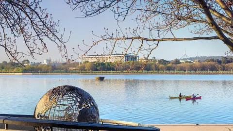 Lake Burley Griffin attraction in Canberra