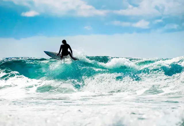 Surfing in Gold Coast