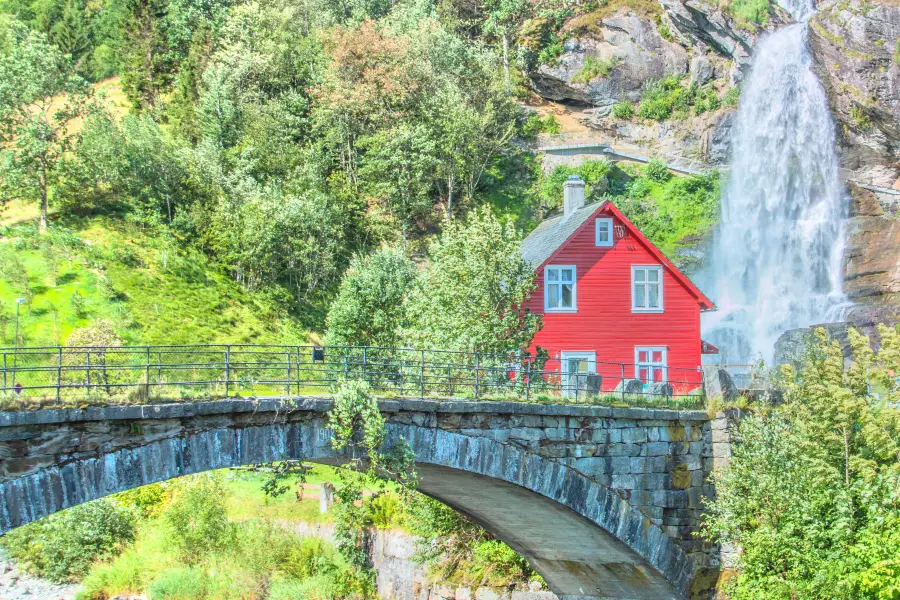 Steinsdalsfossen Waterfall