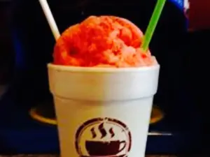 Red Brick Java with Hawaiian Shaved Ice