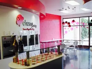 Cherry on top frozen yogurt