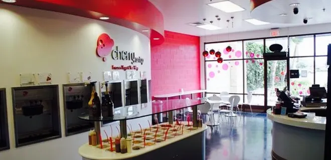 Cherry on top frozen yogurt