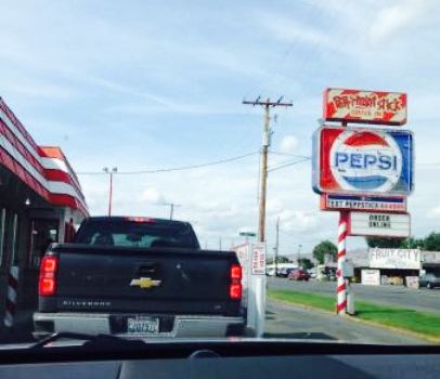Peppr'mint stick drive-in
