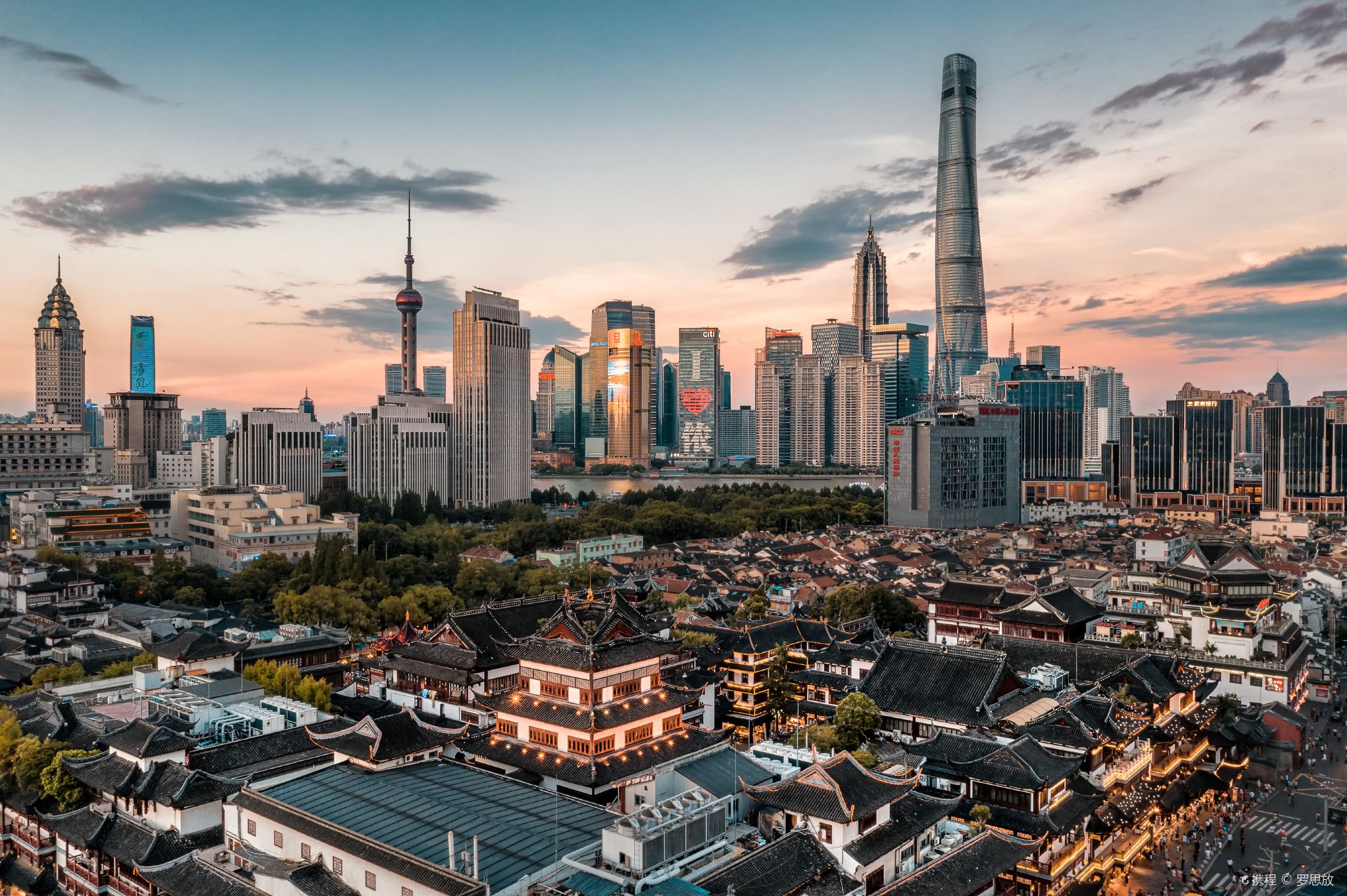 Taman Yuyuan+Kuil Dewa Kota+Bund+Pelayaran Sungai Huangpu Tur Harian Shanghai