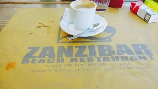 Zanzibar beach restaurant
