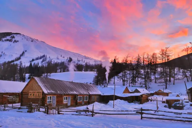 Sunsets in Burqin