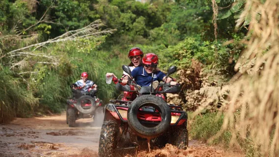 Featured tour with 2 reviews: Phuket ATV + Elephant Ride 4-in-1 Experience: Visit Tiger Kingdom and Explore Tropical Culture