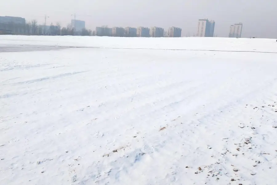 Yongding River Cycling Park Winter Wonderland