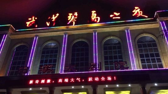 武汉的琴岛之夜原来是个剧院，大厅很大，演出9点才开始。剧场里