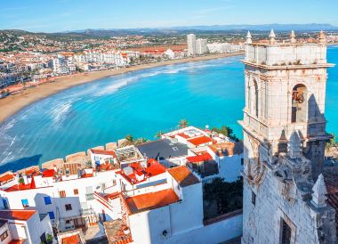 バレンシア行き飛行機