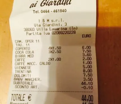 Pizzeria ai Giardini