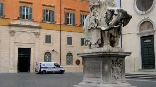 Elephant and Obelisk