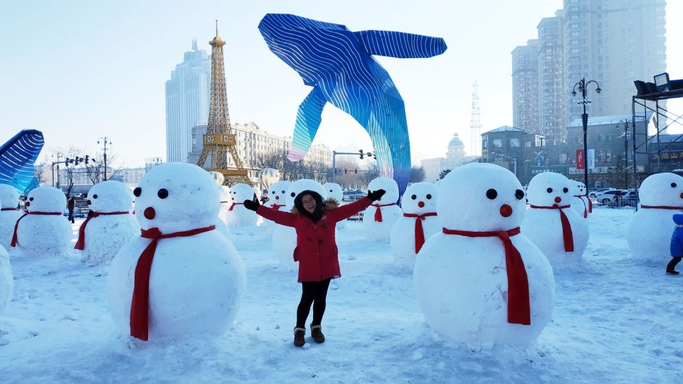 Enjoying Winter with Snowman h | Trip.com Daqing