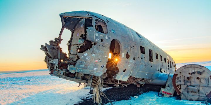 Crashed DC 3 Plane