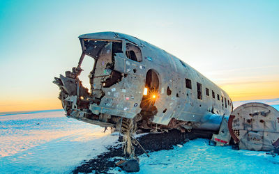 Crashed DC 3 Plane