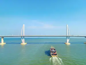 A boat tour of Hong Kong Zhuhai Macao Bridge
