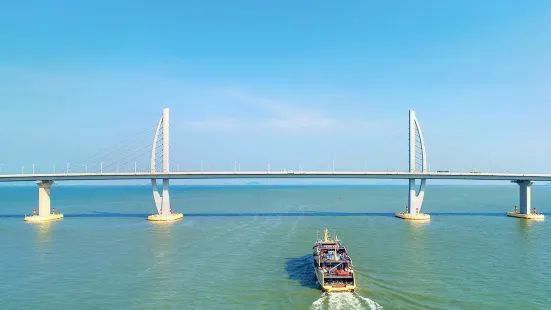 海上看港珠澳大橋