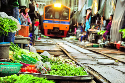 Maeklong Railway Market