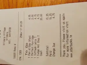 Starbucks Kildare
