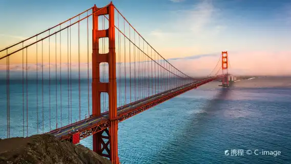 美國舊金山+金門大橋+九曲花街一日遊