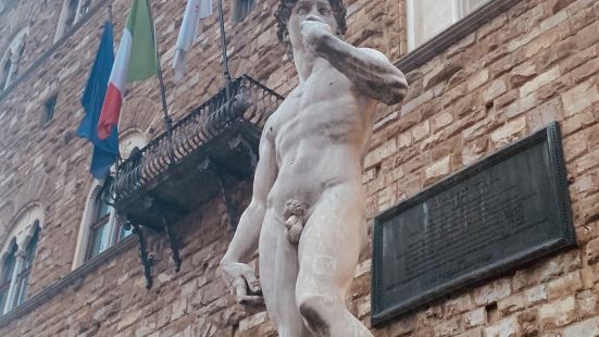 听米开朗琪罗，讲到最代表作大卫像收藏在意大利佛罗伦萨艺术学院