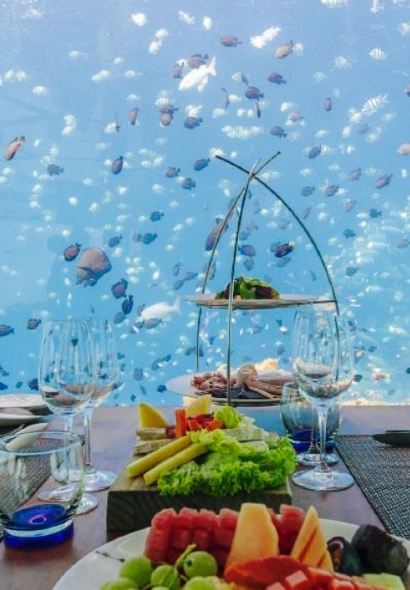 Sea Underwater Restaurant at Anantara Kihavah