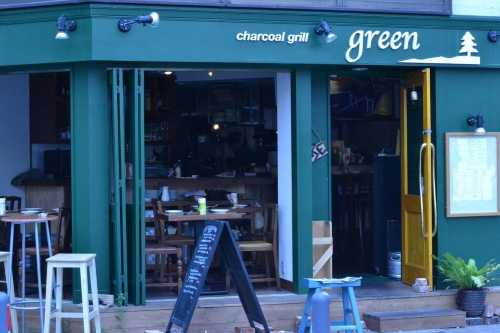 Charcoal Grill green BASHAMICHI