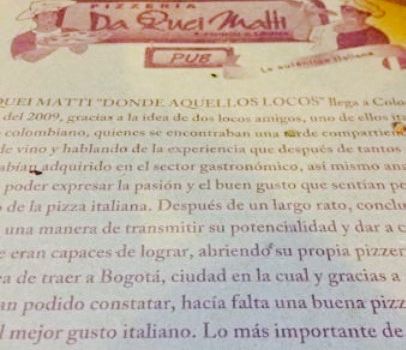 Pizzeria DQM Da quei matti Av. Villas