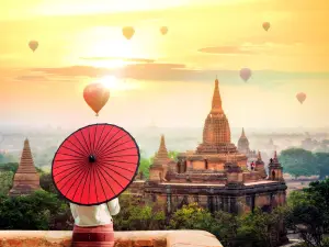 Balloons over Bagan