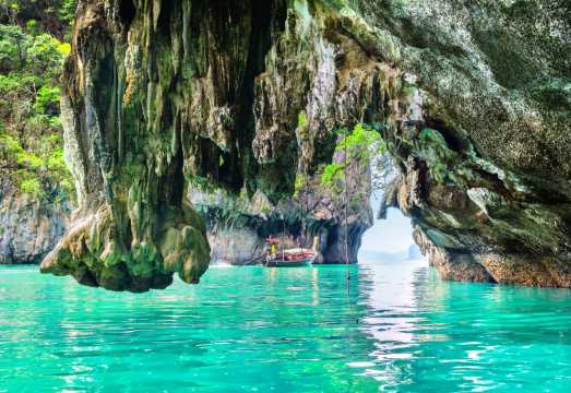 Krabi Ko Hong + 4 Islands Day Tour | Sparkling Wine | Coconut Lunch | Beach Chair | Snorkeling Equipment