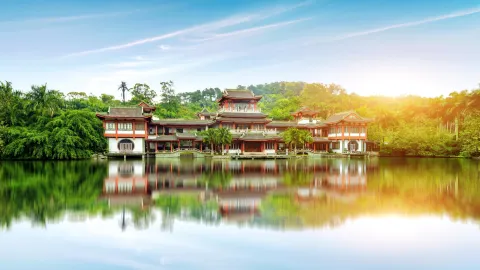 Qingxiu Mountain attraction in Nanning