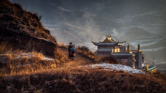 甘肅省甘南藏族自治州 碌曲縣 西倉寺院 好美啊