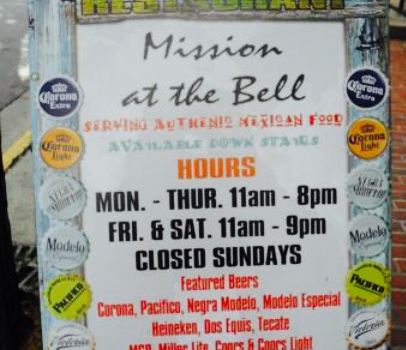 Mission At the Bell Restaurant