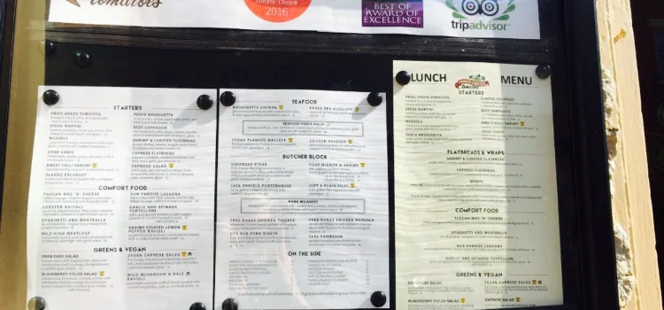 Fried green tomatoes menu deals