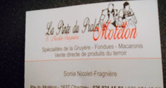 Restaurant Pinte du Pralet