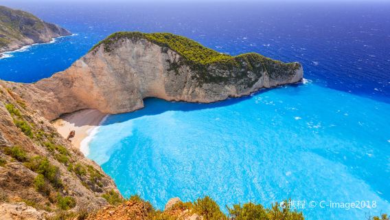 perjalanan satu hari ke Shipwreck Bay dari Zakynthos, Yunani (Tur Standar/Kecil/Pribadi + Transfer Hotel)