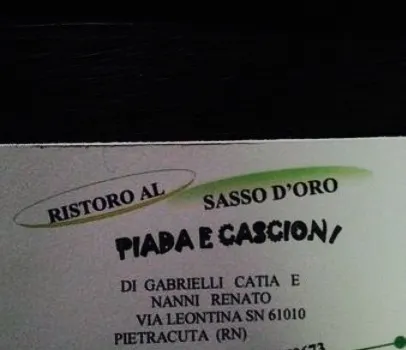 Ristoro al Sasso d’Oro