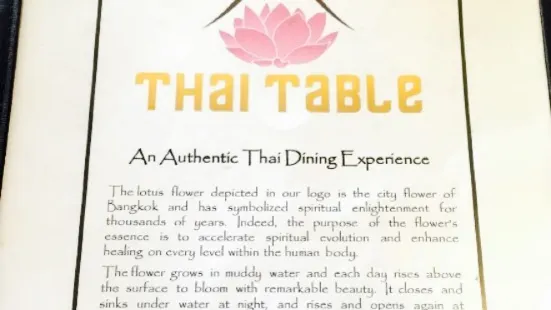 Thai Table Restaurant