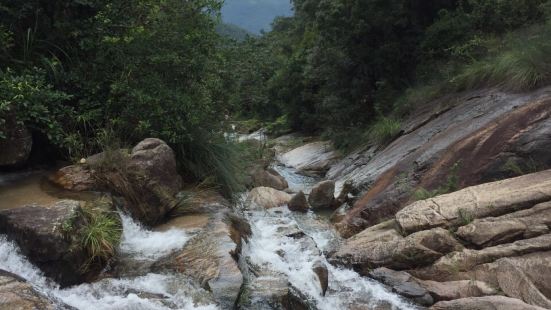 去的时候刚好下了雨放晴的时候，开车沿山路而上，曲折蜿蜒，很有