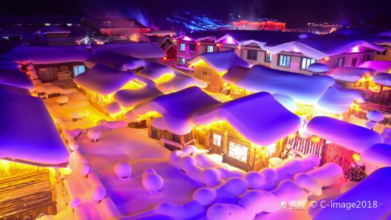 中國雪鄉一日遊【包車遊 雪鄉入場門票、冰雪畫廊、禿頂子山】