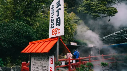 Kamado Jigoku attraction in Beppu