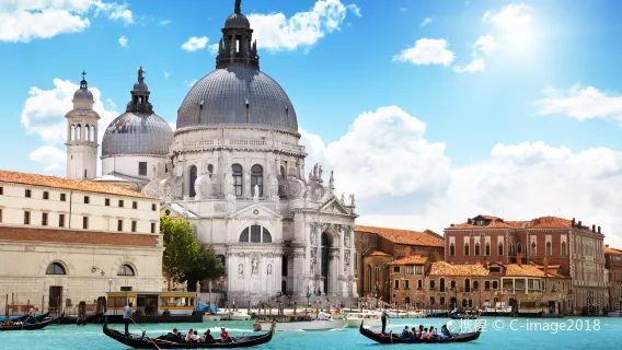 Venice Grand Canal + Accademia Bridge + St. Mark's Bell Tower + Lido Island + Basilica of Santa Maria del Salvador one-day tour