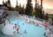 To Relax after A Day Hiking: Banff Upper Hot Springs