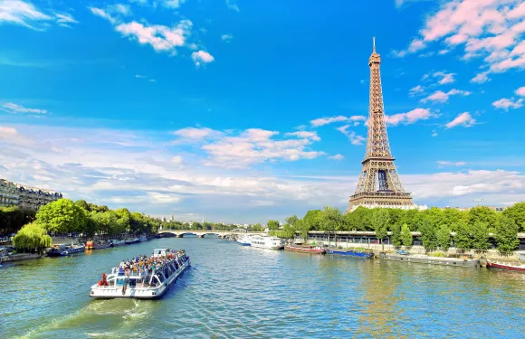 法國巴黎塞納河Bateaux Mouches遊船1小時遊船票+語音講解